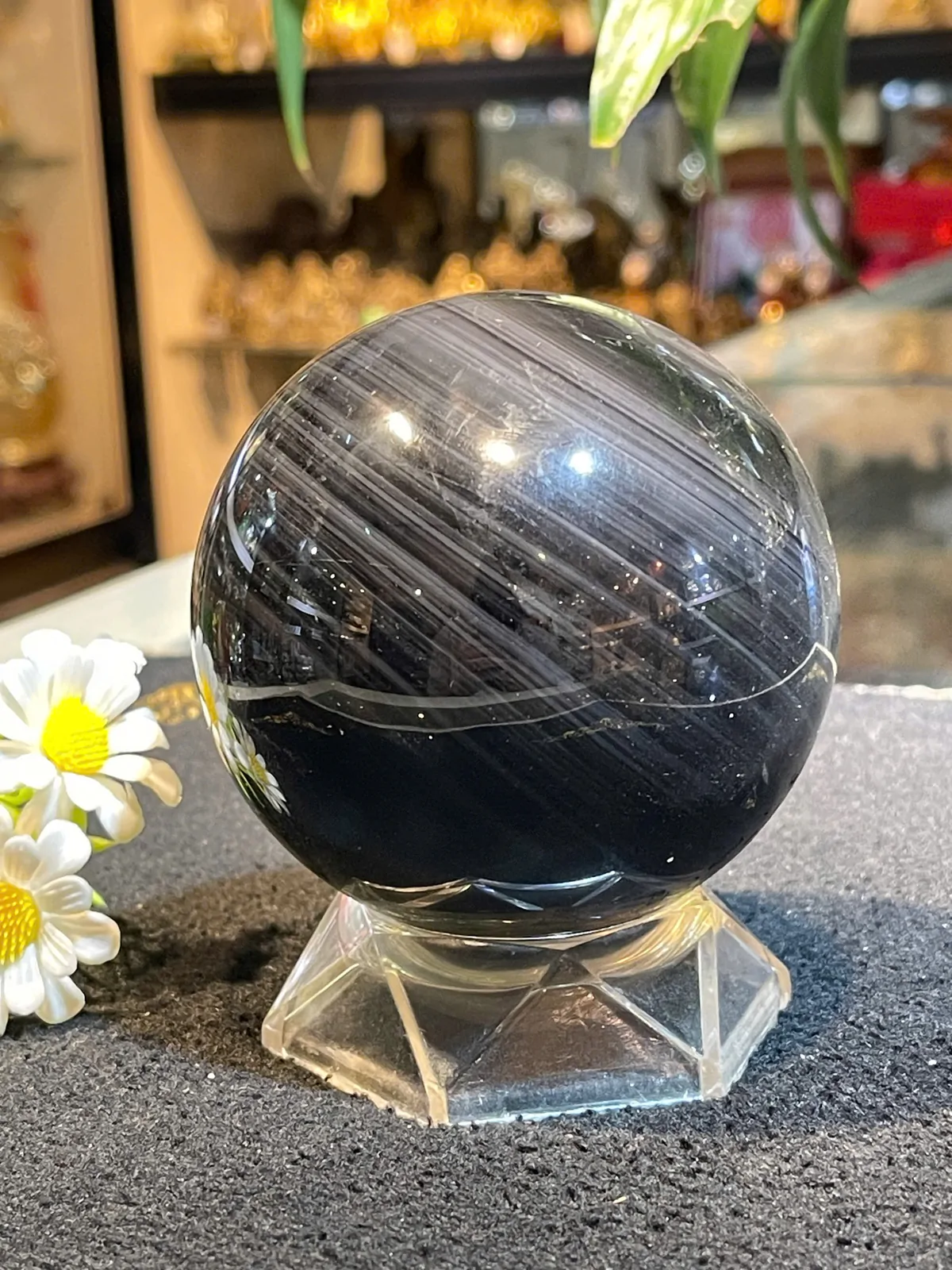 Quả cầu đá hắc ngà HM156-S5-3800